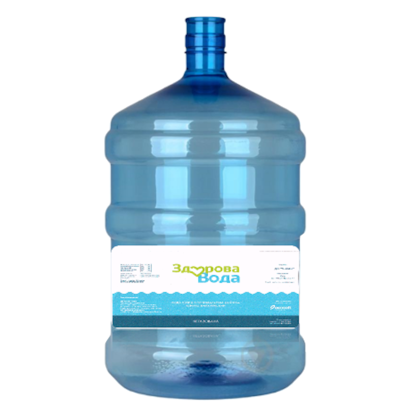 Вода питна бутильована ЗДОРОВА ВОДА, негазована 18,9 л.